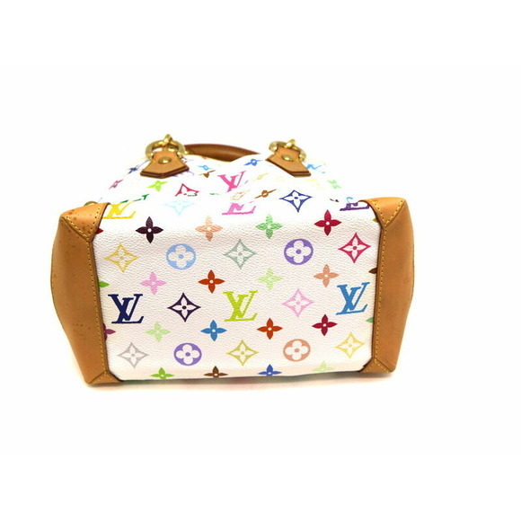 Louis Vuitton Audra Handbag Multicolor Blanc White - Picture 5 of 9